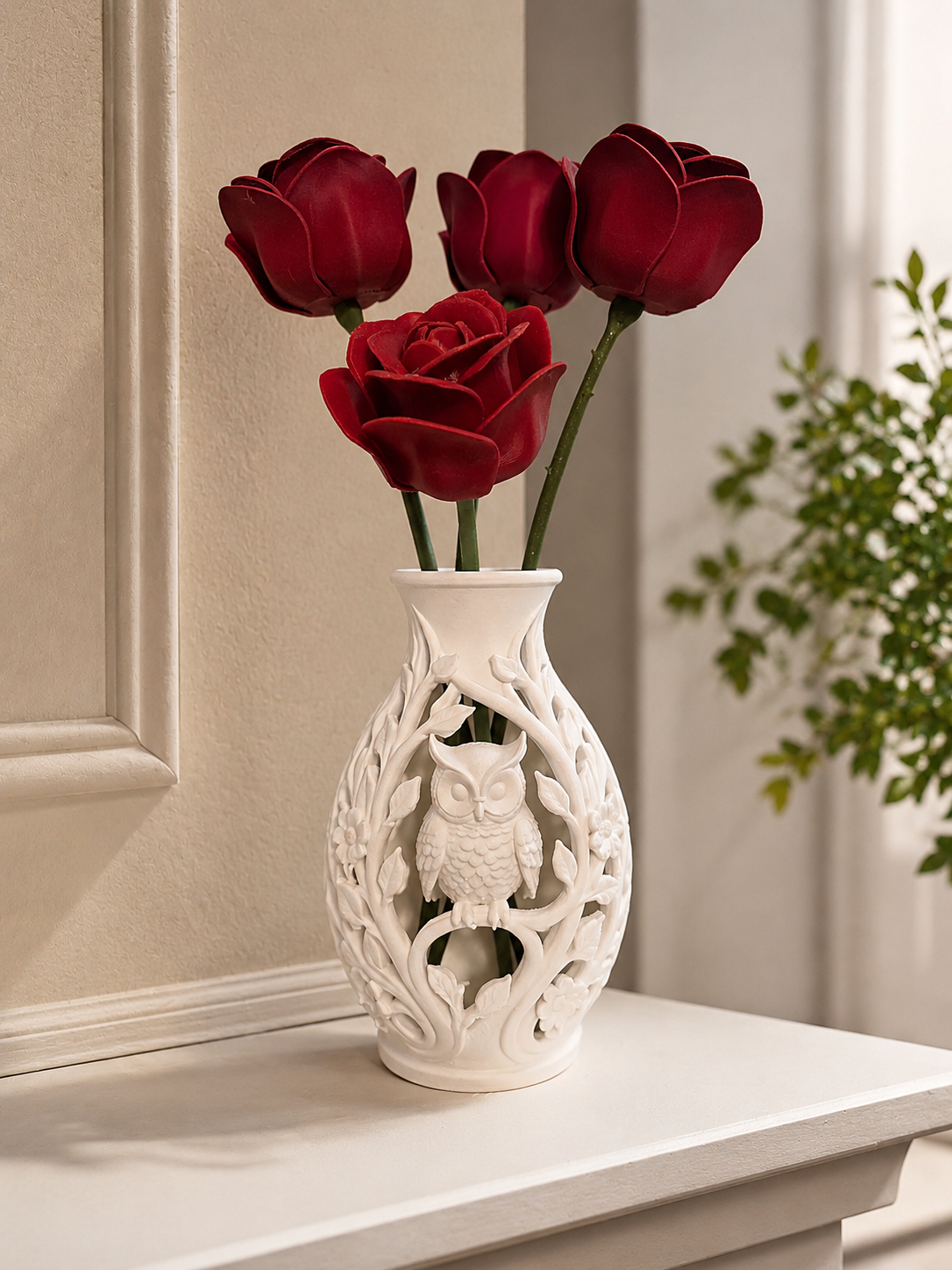 Luna Grove Owl Vase