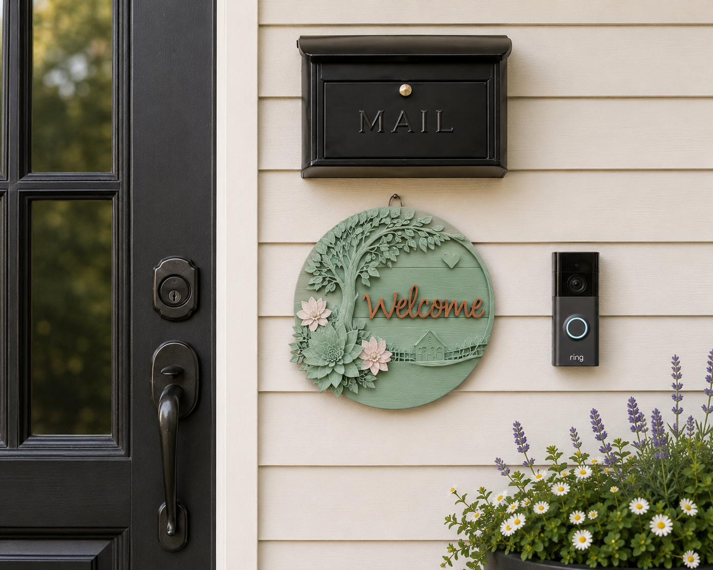Personalized Whispering Willow Door Sign