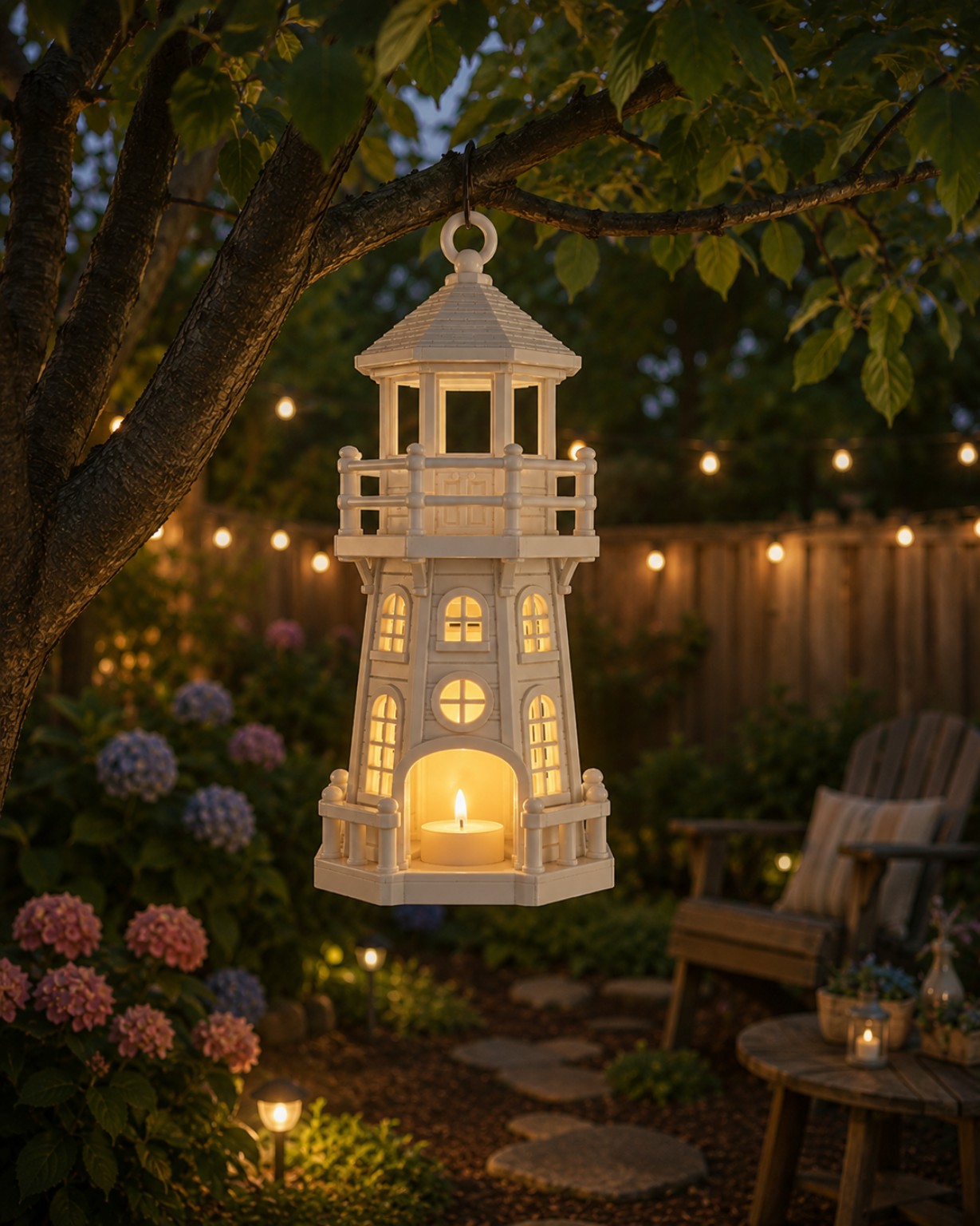 Harbor Beacon Lighthouse Lantern