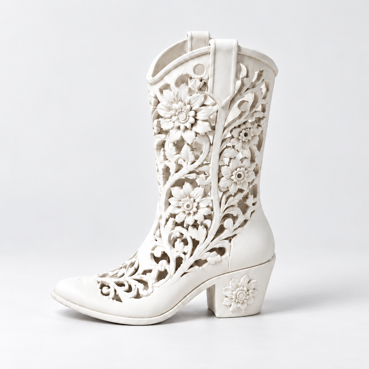 Prairie Blossom Boot Vase