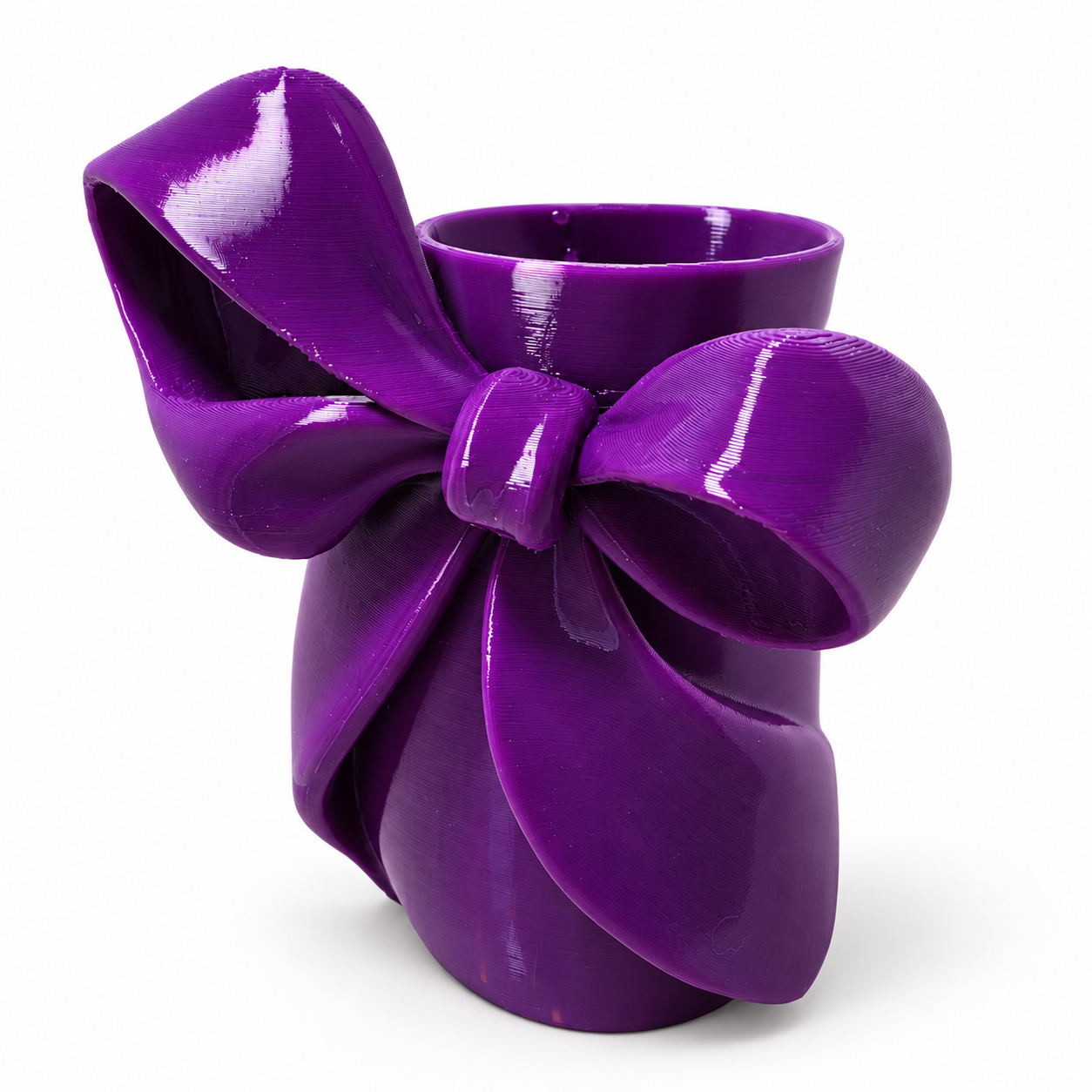 Ribbon Crush Vase