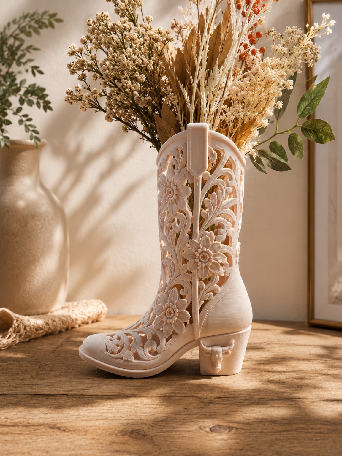 Wildflower Ranch Boot Vase - Wildflower Ranch Collection